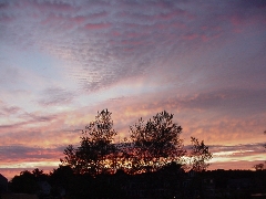 Sunset sky view